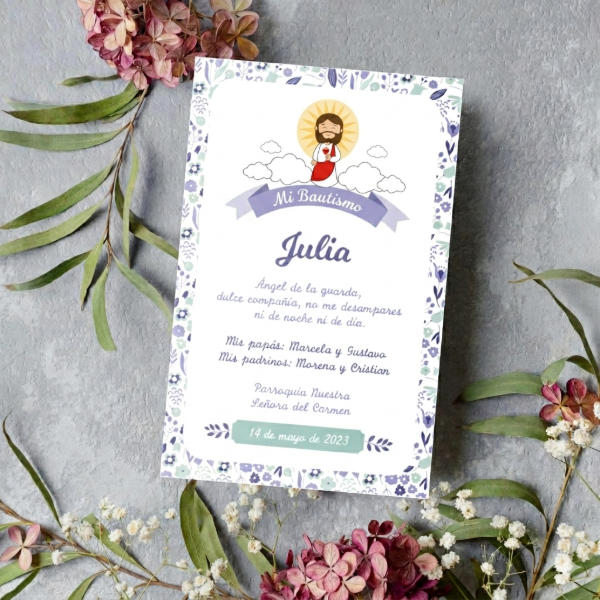 Producto - Diseño de Estampitas - Modelo Sagrado Corazón de Jesús