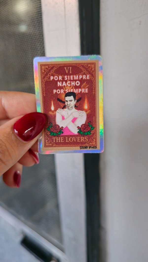 Producto - Sticker tarot martin holo dorado