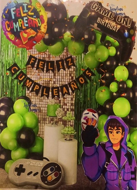 Producto - Set de Globos Gamer Play Station y Deco Party . 41 Artículos