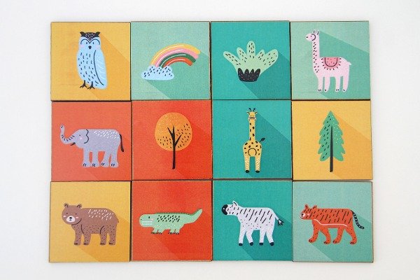 Producto - MEMOTEST ANIMALES CON COLORES, 24 PIEZAS