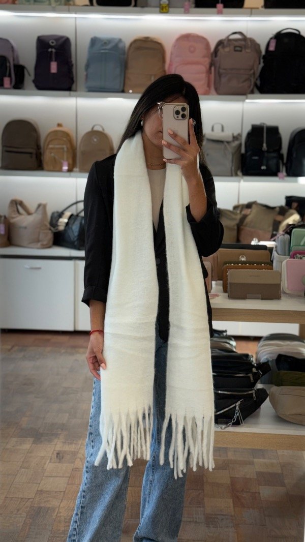 Producto - Bufandón Nube - Blanco tiza