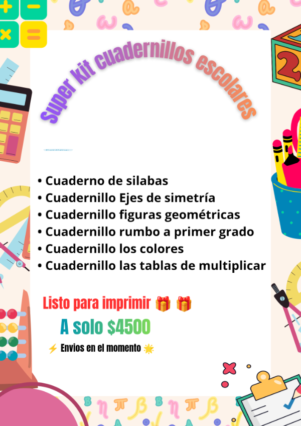 Producto - Kit cuadernillos escolares