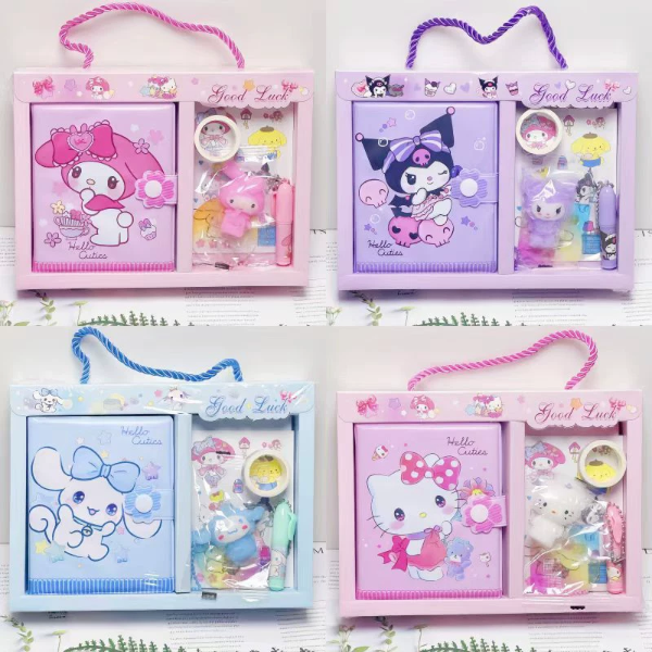 Producto - Set papelería con squishy Sanrio