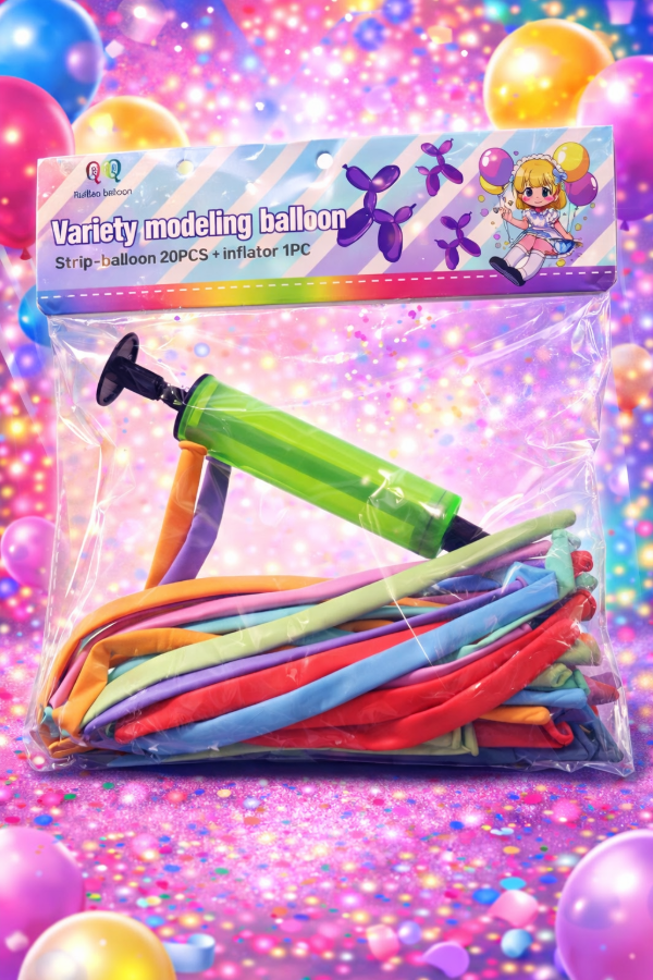 Producto - SET GLOBOS LARGOS CON INFLADOR