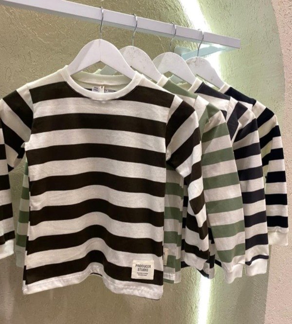 Producto - Remera rayas Demon Negra (RML-18)