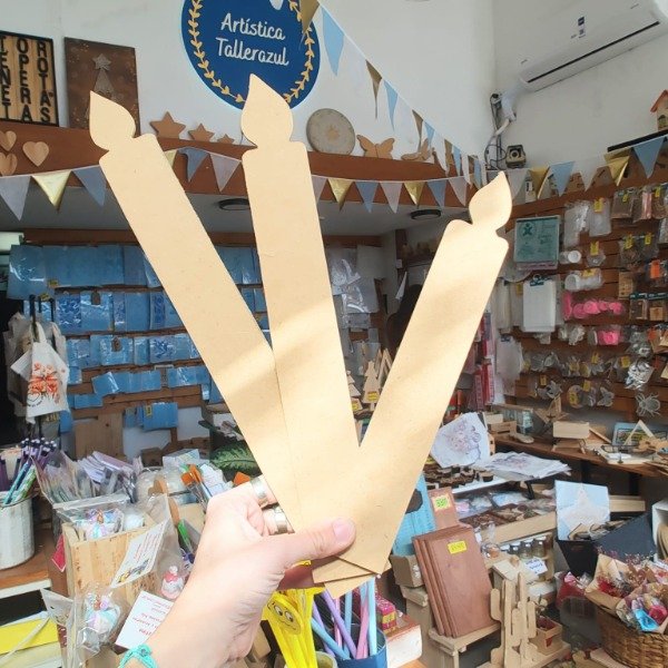 Producto - Kit por tres velas mdf (sin pintar )