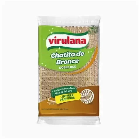 Producto - Esponja Virulana chatita de bronce
