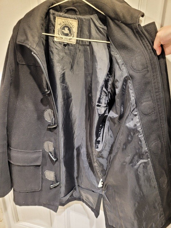 Producto - Montgomery WAITING negro de paño Talle L - PRECIO: 130X - 3
