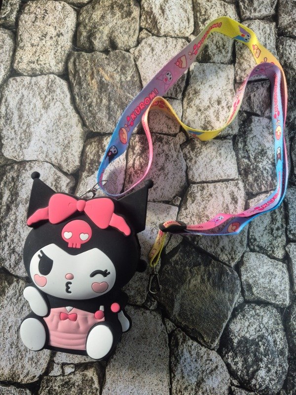 Producto - Carterita silicona kuromi negra