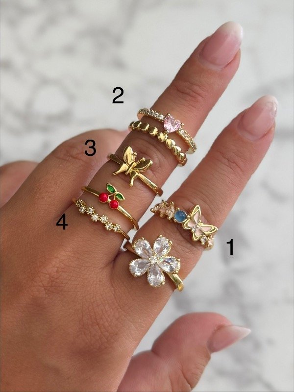 Producto - ANILLOS REGULABLES ACERO DORADO