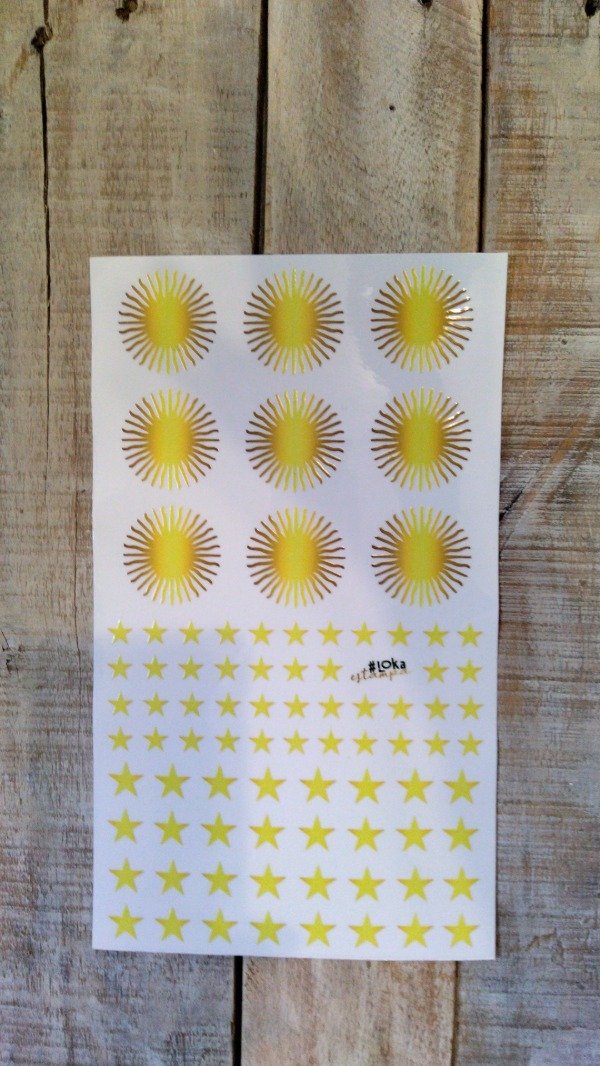 Producto - UV Planchas Mix 16x28cm Soles y Estrellitas #1