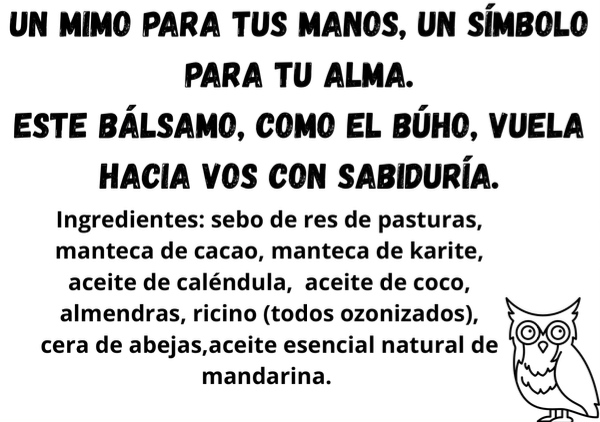 Producto - BÁLSAMO manos y labios - Lata 25cc búhos- - 2