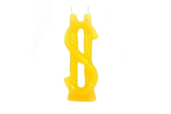 Producto - VELA FORMA SIGNO PESOS 15X6 CM