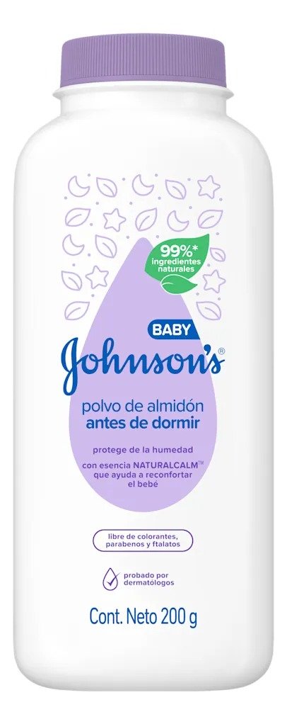 Producto - Polvo para Bebé Antes de Dormir Dermatologicamente 200ml JOHNSON