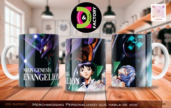 Producto - Taza - Anime - Neon Genesis Evangelion - TZ-RT-BL-11OZ-129-ANM-NGE