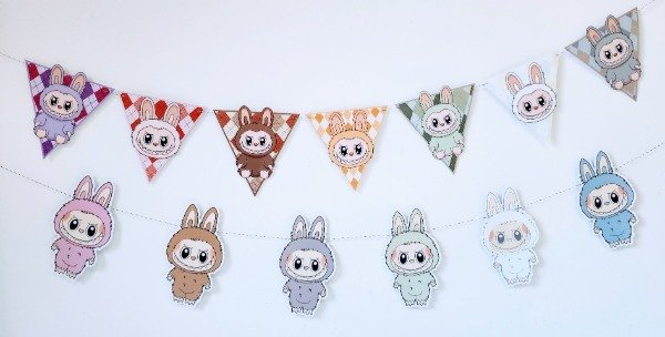Producto - Labubu Set de Guirnalda + Banderin