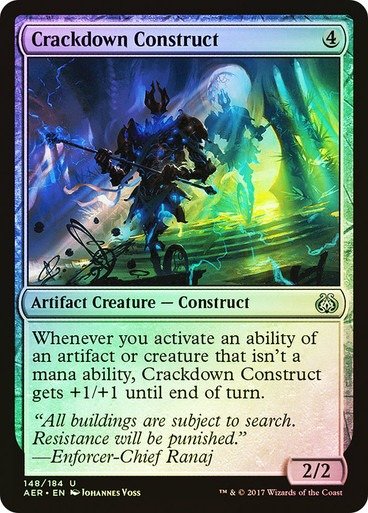 Producto - Crackdown Construct Foil  Aether Revolt