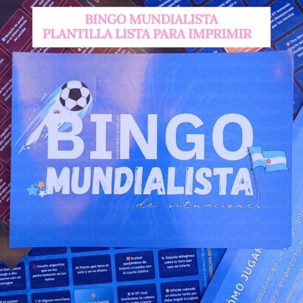 Producto - Bingo mundialista de situaciones SELECCIÓN ARGENTINA - ARCHIVO DIGITAL