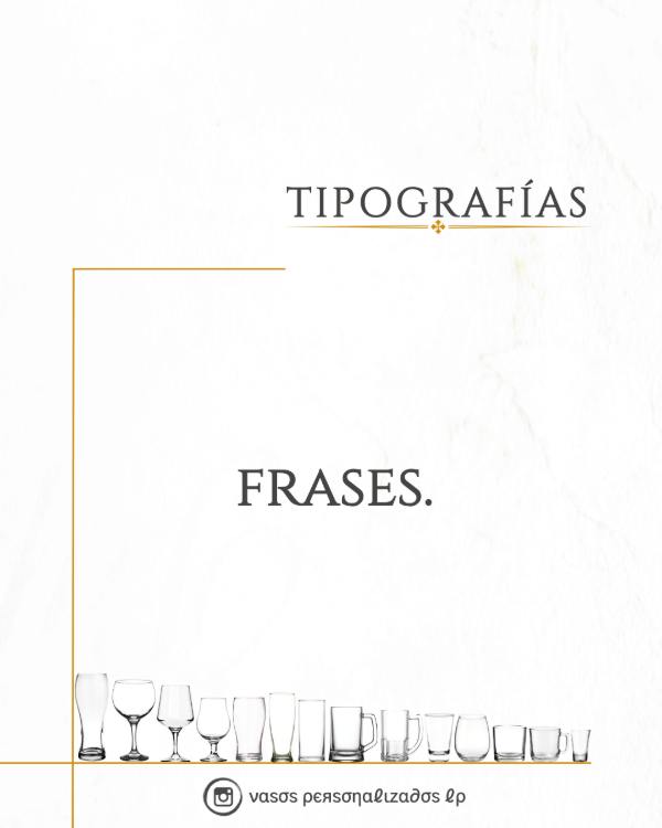 Producto - Tipografías - Frases