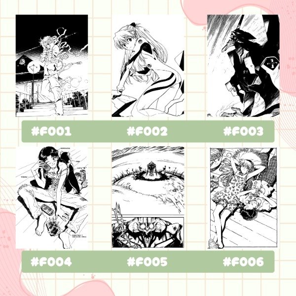 Producto - Evangelion // Postales foil - 6