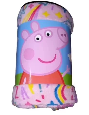 Producto - Frazada Peppa Pig - Piñata - 1 1/2 Peppa Pig 0.8 G Rosa