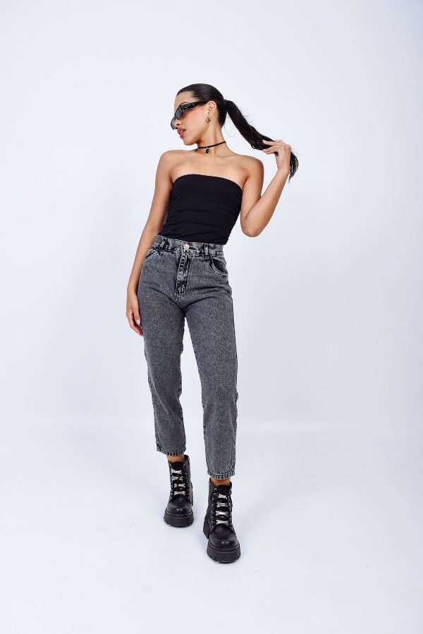 Producto - Jean Mom Gris