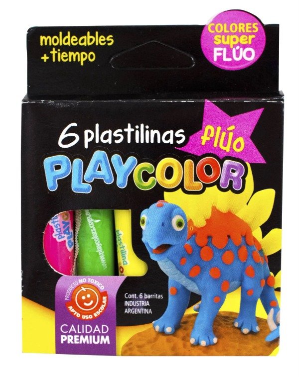 Producto - Plastilina Playcolor Flúo x6
