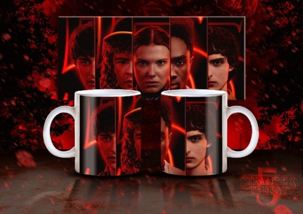 Producto - Pack De 8 Diseños Para Tazas de Stranger Things.