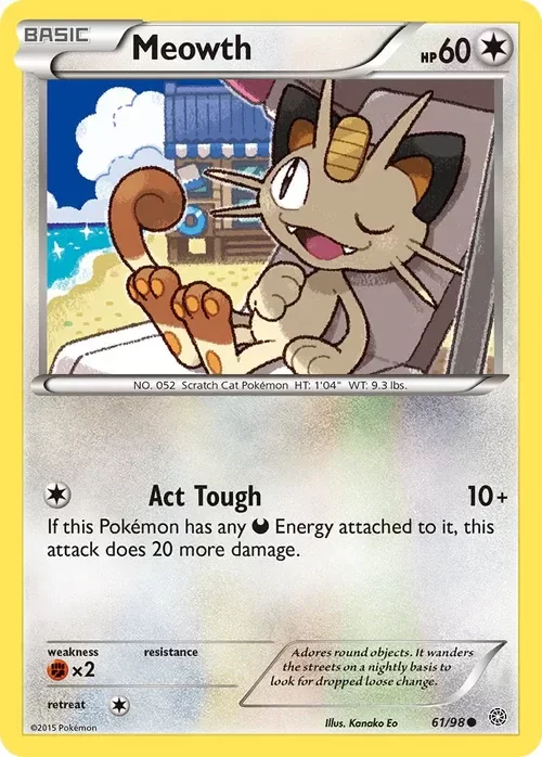 Producto - Meowth - 61/98 - Ancient Origins