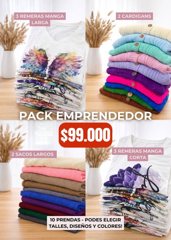Producto - Pack Emprendedor - 10 prendas