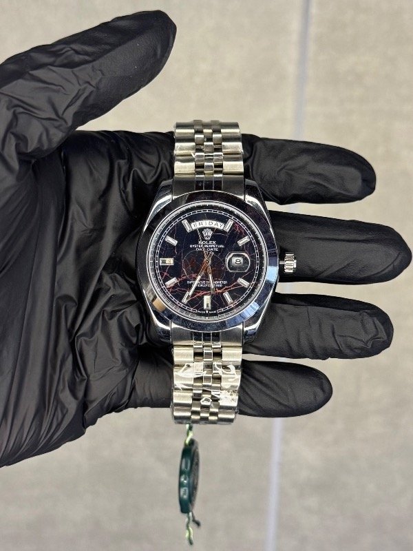 Producto - ROLEX DAY-DATE 3 PLATA NEGRO (calidad AA+)