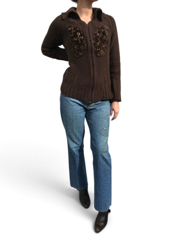 Producto - Fur butterfly Knitted zip INDIGENA - 10