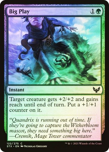 Producto - Big Play Foil  Strixhaven: School of Mages