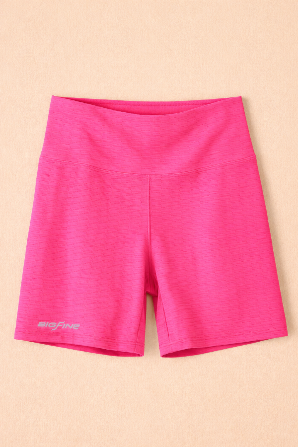 Producto - Calza Corta Textura Rosa Fluo