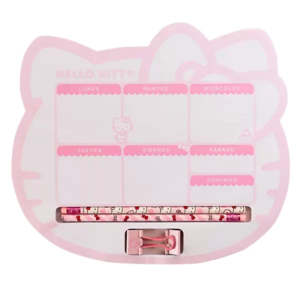 Producto - PREVENTA!!! Planner Semanal Con Accesorios "Hello Kitty" - Mooving