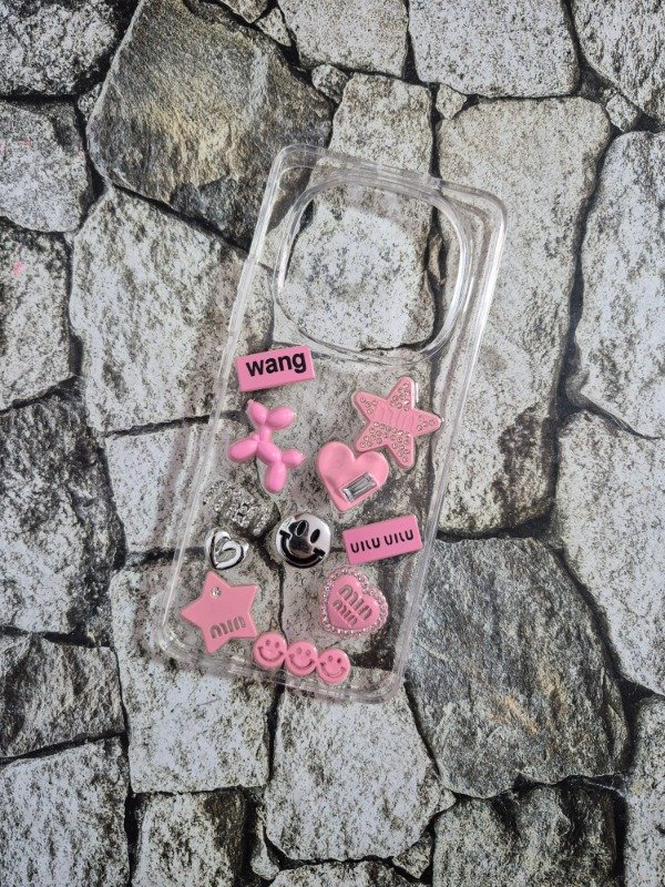 Producto - Funda rigida charms Xiaomi Note 15 5G rosa
