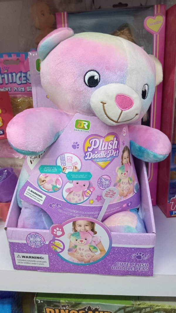 Producto - Osito Peluche Arcoiris Con Lapicera Led 6170