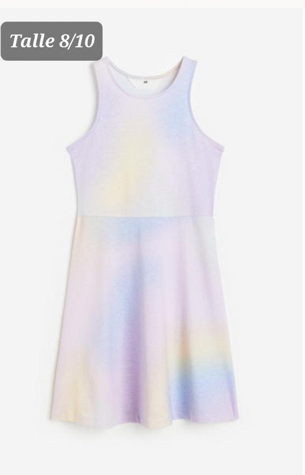 Vestido HyM talle 8/10 multicolor