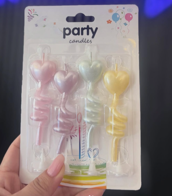 Producto - Velas tirabuzón x 4