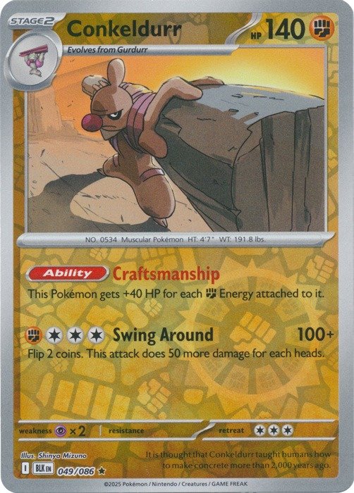 Producto - Conkeldurr - 049/086 (Reverse Foil) - Black Bolt