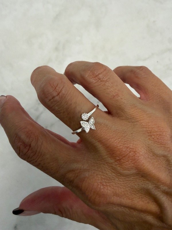 Producto - Anillo Mariposa Regulable Cúbic