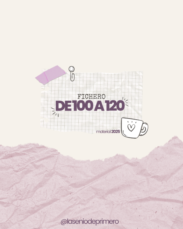Producto - FICHERO NUMERACIÓN 100 AL 120