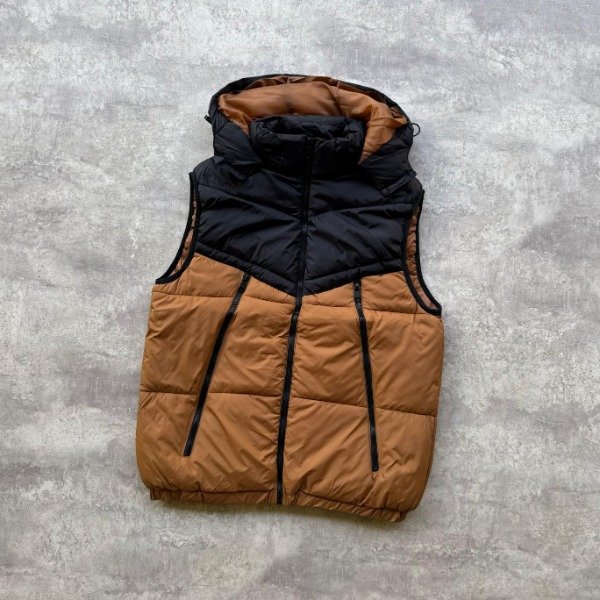 Producto - CHALECO UNIQLO COMBINADO NEGRO/MARRON