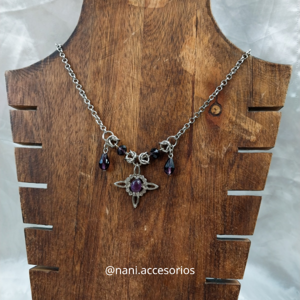 Producto - Collar nudo y amatista