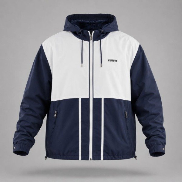 Producto - Campera Rompeviento Cibarta Modelo hollander Codigo MH -76652 azul con Blanco