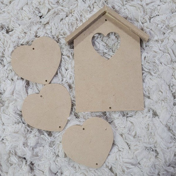Producto - CASA CON 3 CORAZONES COLGANTE