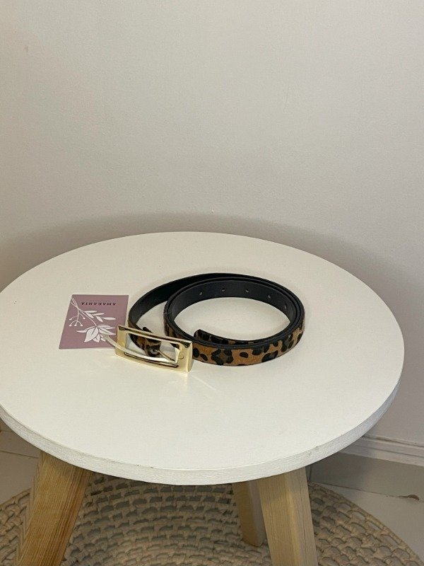 Producto - Cinto Animal Print Marrón