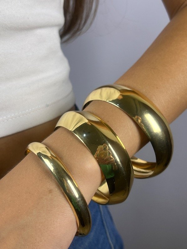 Producto - SET 3 ESCLAVAS DORADAS 2912