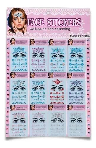 Producto - CRISTALES AUTOADH PARA ROSTRO PLANCHA  MINI PACK SURTIDO PLATA (XUNIDAD)