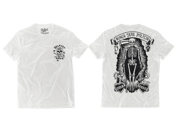 REMERA NUNCA SERE POLICIA X GONZA DUARTE — imagen 2